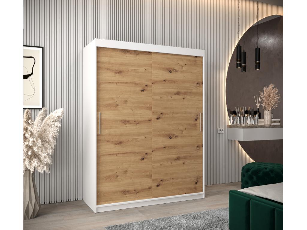 Meubiana Sliding Door Wardrobe 200/150/62 2 Doors White/Meubiana