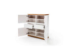 Chest of drawers with 4 doors and 2 drawers in white lacquered wood - CO16013