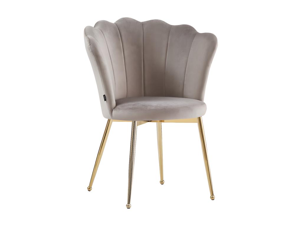Set of 2 Meubiana Gold chairs with velvet seats