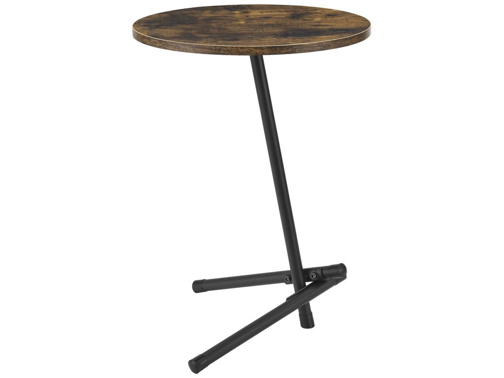 Meubiana round side table 55x40 cm dark wood effect Meubiana