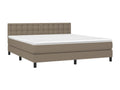 Upholstered bed base with mattress and LED lighting, Meubiana 160x200 cm, Fabric