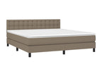Upholstered bed base with mattress and LED lighting, Meubiana 160x200 cm, Fabric