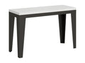 Flame Double Extendable Folding Table 120x45/90 cm White Ash with Anthracite Frame