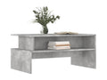 Concrete grey coffee table 90x55x42.5 cm engineered wood