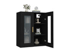 Black wall-mounted cabinet, 69.5x34x90 cm