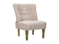 Cream Fabric French Style Armchair