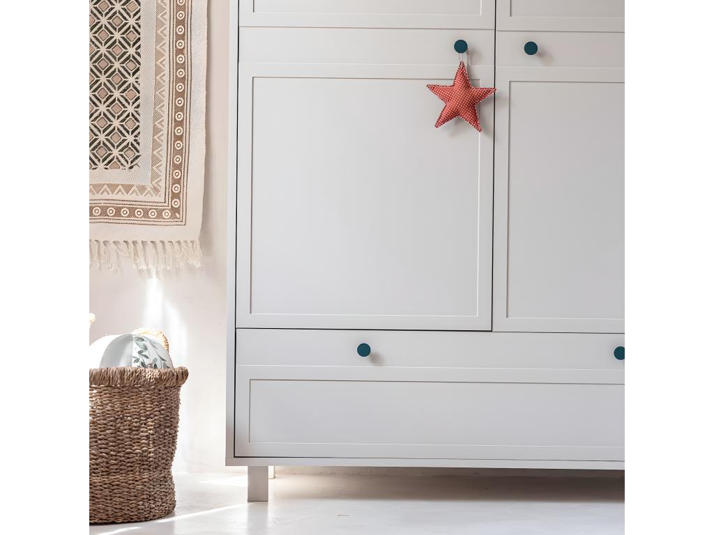 Meubiana 2-Door 1-Drawer Wardrobe - Beige