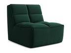 Armchair for modular sofa in velvet - bottle green - Meubiana