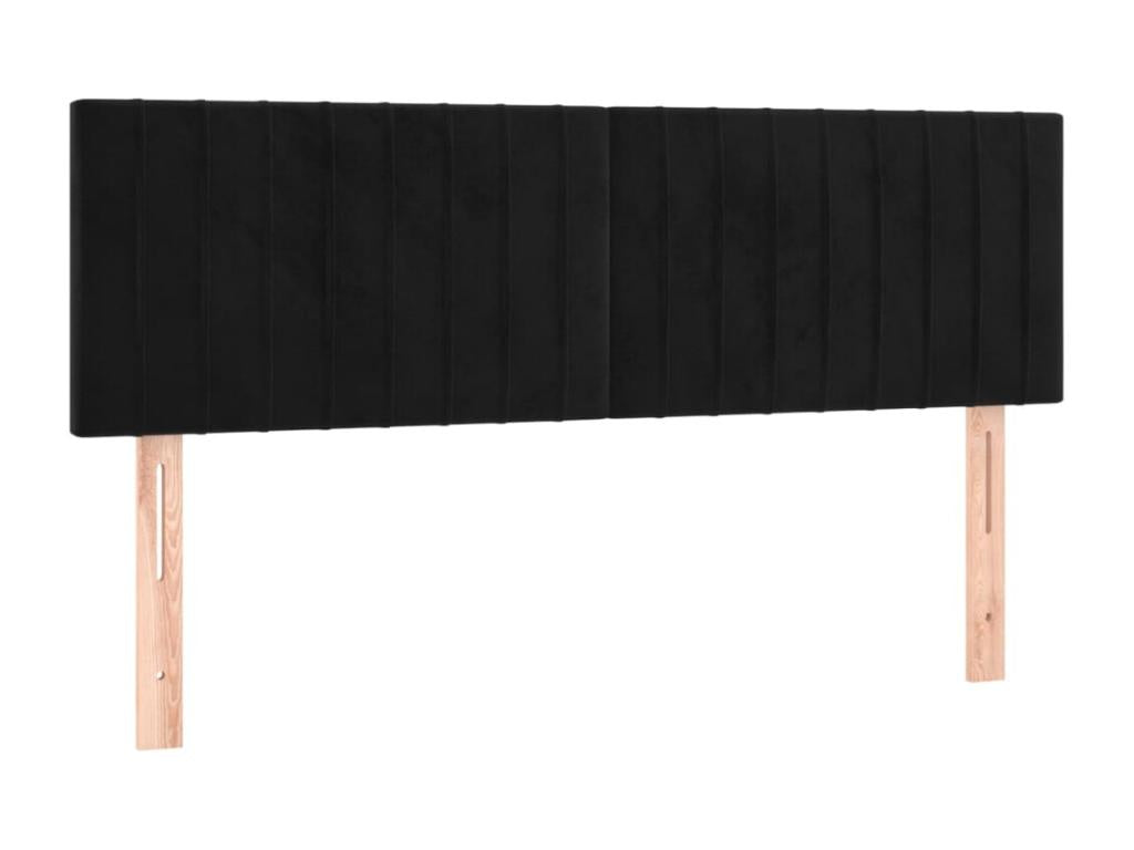 Meubiana bed base with black velvet mattress 140x200 cm