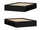 Black bed frame 135x190 double