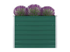 Planter 100x100x77 cm Galvanized Steel Green