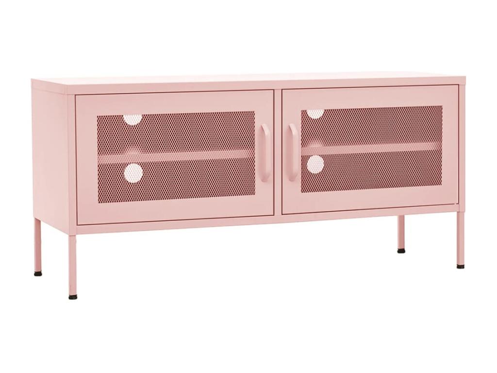 Pink TV stand 105x35x50 cm Steel