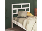 White headboard 81x4x100 cm Solid pine wood