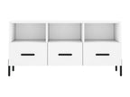 White TV stand 102x36x50 cm engineered wood