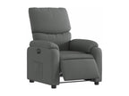 Dark Grey Electric Recliner Chair in Fabric