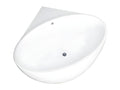 Corner bathtub - 197 L - 127x127x58 cm - White - Acrylic - Meubiana