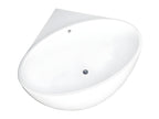 Corner bathtub - 197 L - 127x127x58 cm - White - Acrylic - Meubiana