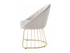 Meubiana 84cm Beige Fabric Designer Chair