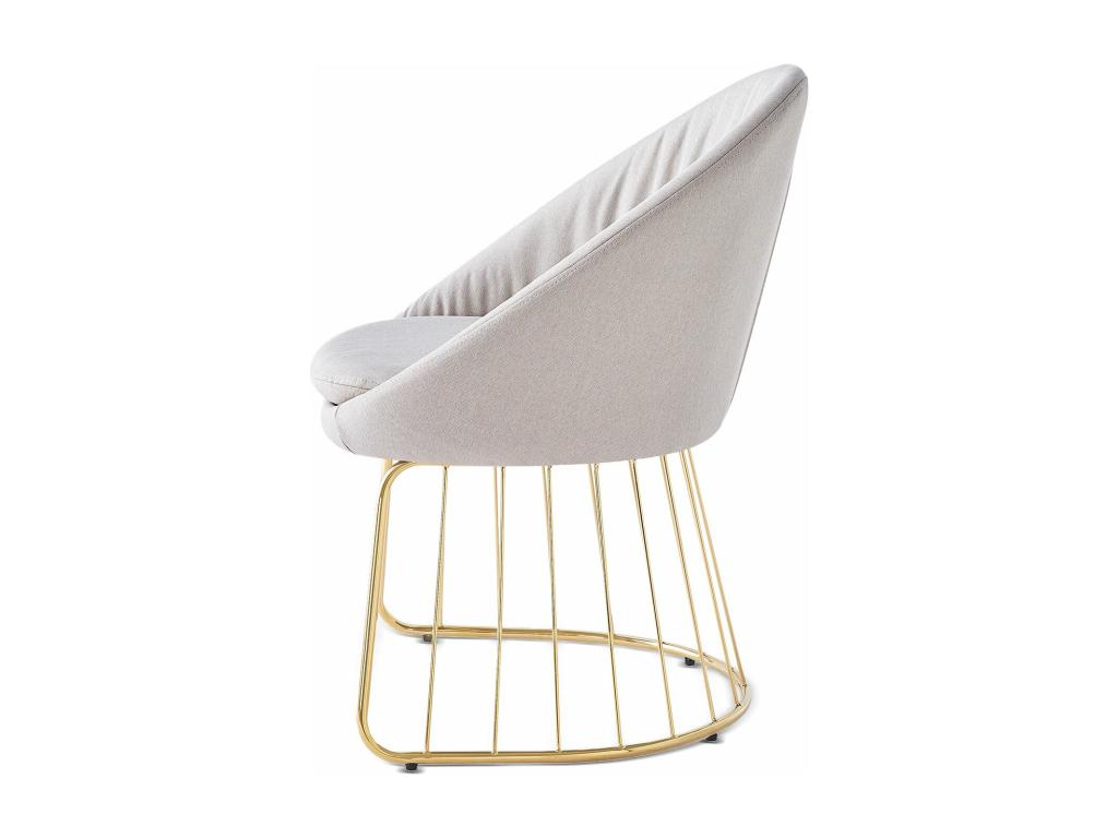 Meubiana 84cm Beige Fabric Designer Chair