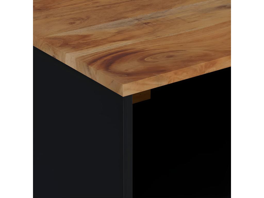 Coffee table 80x50x40 cm Solid and engineered Meubiana wood