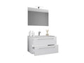 Meubiana 3-piece bathroom vanity unit with sink and drawer, SP 60 - white