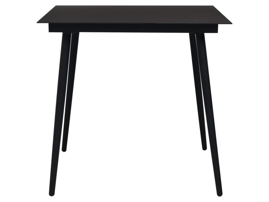 3-piece outdoor dining set, woven resin and glass 4