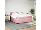 Meubiana bed base with mattress, Rose 180x200 cm, Velvet