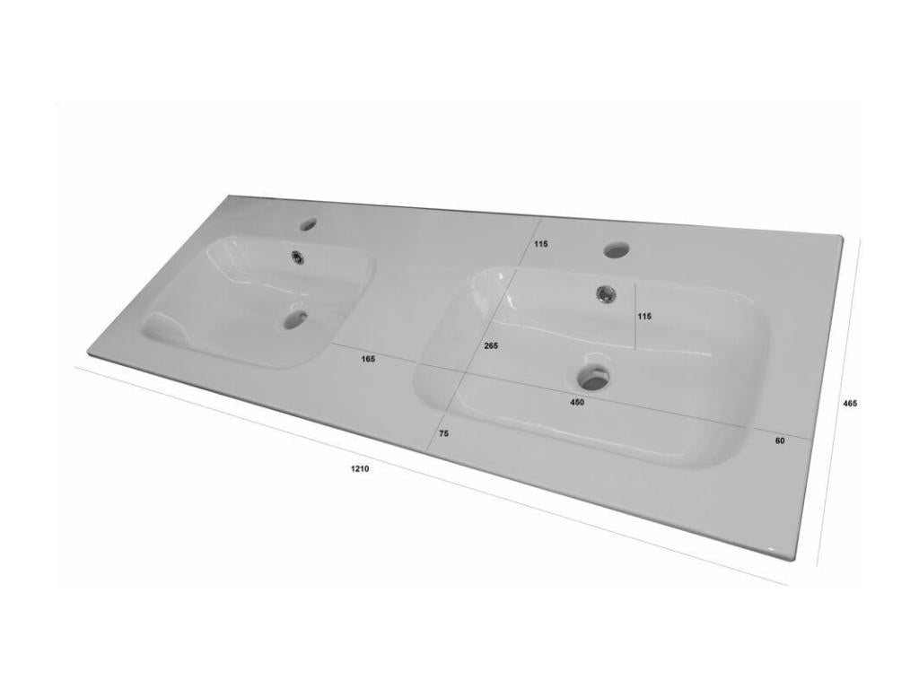 Meubiana 5-piece double sink bathroom set