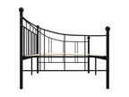 Black Metal Daybed Frame 90x200 cm