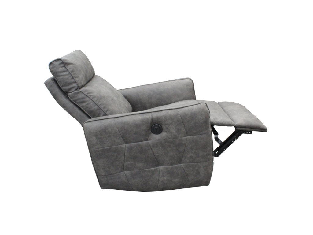 Meubiana electric armchair, anthracite grey.