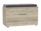 ALMORA - Shoe cabinet - 85x45x35 cm - Shoe bench - Hallway - Shoe storage - 4 niches, 2 cushions