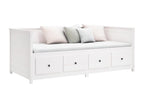 White daybed 100x200 cm solid pine wood