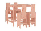 Meubiana 5-piece solid wood garden bar set
