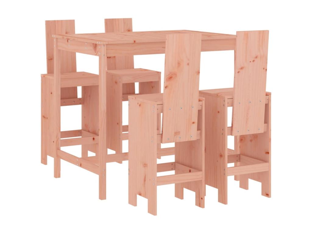 Meubiana 5-piece solid wood garden bar set