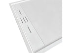 Meubiana extra-flat 90x180 cm shower tray in white slate finish