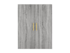 Meubiana tall sideboard, grey, 69.5x34x180 cm, engineered wood