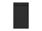 Black shower tray with slate finish, Meubiana SMART colored grate - 170x80 cm