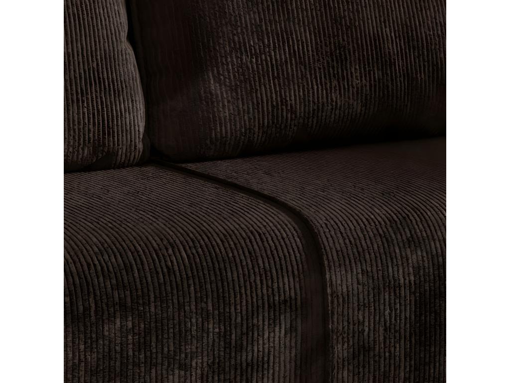 Meubiana 3-seater convertible sofa with storage, corduroy brown