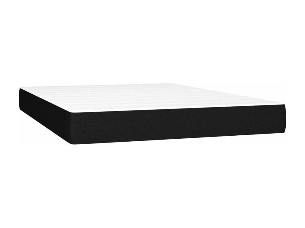 Meubiana bed base with black mattress, 140x190 cm, fabric