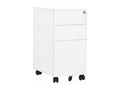 Mobile filing cabinet, white, 30x45x59 cm, steel