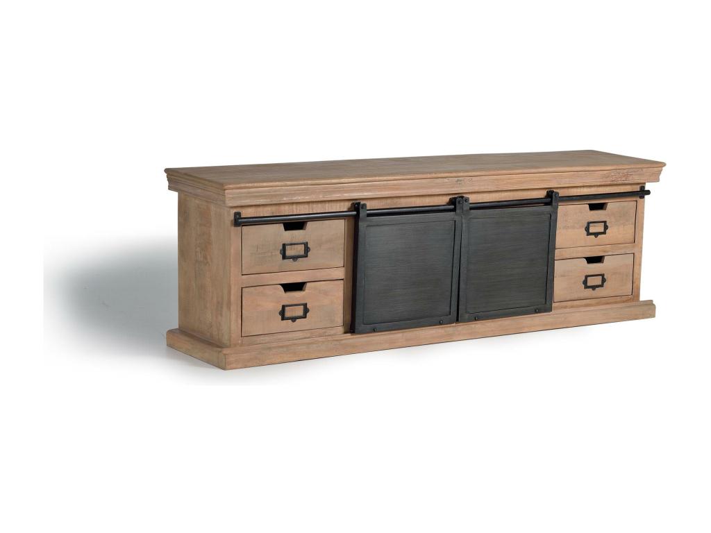 Industrial style TV stand - Multicolor. Giner and Colomer. 55x40x170