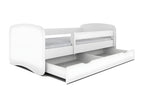 Meubiana white children's bed with slatted bases and removable safety rail - 70x140