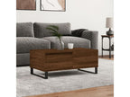 Coffee table, brown oak, 90x50x36.5 cm, engineered wood