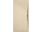 Cream shower tray with slate finish, Meubiana SIDE color grid - 150x70 cm