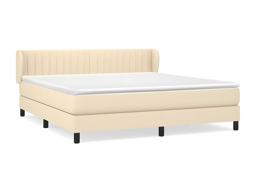 Meubiana bed base with cream mattress 180x200 fabric