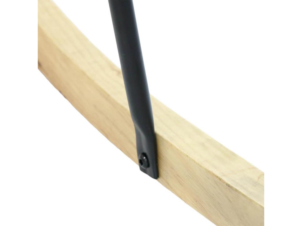 Meubiana - Grey Rocking Chair with Upholstered Backrest