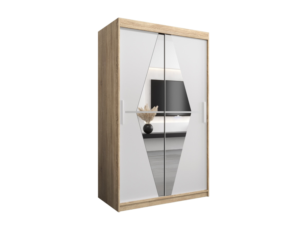 Meubiana Sliding Door Wardrobe 200/120/62 2 Doors Meubiana/White