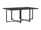 11-piece black textilene garden dining set