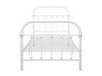 White Metal Bed Frame 100x200 cm