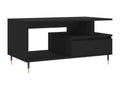 Coffee table, black, 90x49x45 cm, engineered wood